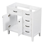 ZUN 36" Bathroom Vanity without Sink, Cabinet Base Only, Bathroom Cabinet with Drawers, Solid Frame and WF296707AAK