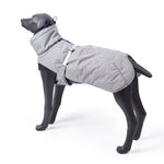 ZUN New Style Dog Winter Jacket with Waterproof Warm Polyester Filling Fabric-（gray,size L） 45933562