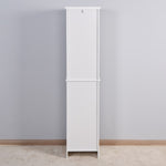 ZUN Bathroom Floor Storage Cabinet with 2 Doors Living Room Wooden Cabinet with 6 Shelves 15.75 11.81 W40935721