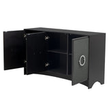 ZUN U_Style Curved Design Storage Cabinet with Three Doors and Adjustable shelves, Suitable for WF311945AAB