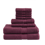 ZUN 100% Cotton 8 Piece Antimicrobial Towel Set B03599357