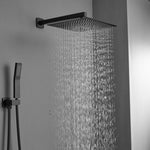 ZUN Bathroom Luxury Rain Mixer Combo Set Wall Mounted Rainfall Shower Head System , W1932124160