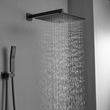 ZUN Bathroom Luxury Rain Mixer Combo Set Wall Mounted Rainfall Shower Head System , W1932124160