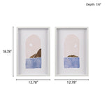 ZUN 2-piece Framed Wall Art Set B03596400