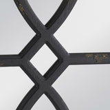 ZUN 16" x 23" Rectangular Wooden Wall Mirror with Antique Black Frame, Vertical or Horizontal Home Decor W2078124316