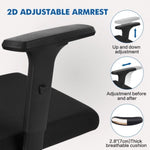 ZUN Ergonomic Office Chair with Adjustable Headrest, Lumbar Support, Mesh Desk Chair, Swivel Executive W1215125300