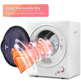 ZUN Electric Portable Clothes Dryer, Front Load Laundry Dryer for Apartments, Dormitory and RVs with ES289603AAK