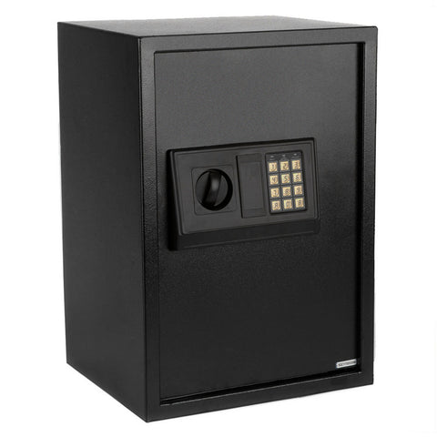 ZUN E50EA Home Use Electronic Password Steel Plate Safe Box Black 82312339