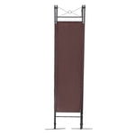 ZUN 4-Panel Metal Folding Room Divider, 5.94Ft Freestanding Room Screen Partition Privacy Display for W2181P145310