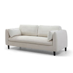 ZUN Pillowed Back Cushions and Rounded Arms, Durable Modern Upholstered Fabric Sofa for Home, Apartment, W876125198