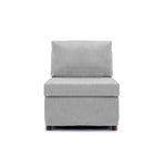 ZUN Modern Fabric Linen Middle Module for Modular Sofa Sectional Sofa Couch Accent Armless Chair, W1439118855