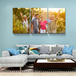 ZUN 3 Panels Customize Canvas Prints with Your Photo Canvas Wall Art- Personalized Canvas Picture, W2060139338