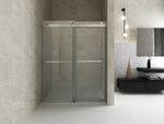 ZUN Elan 56 to 60 in. W x 76 in. H Sliding Frameless Soft-Close Shower Door with Premium 3/8 Inch W1573126518