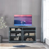 ZUN TV Stand, Buffet Sideboard Console Table, Dark Teal W96570807