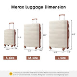ZUN Hardshell Luggage Sets 3 Pcs Spinner Suitcase with TSA Lock Lightweight 20''24''28'' PP282385AAK