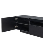 ZUN TV Cabinet Wholesale, Black TV Stand with Lights, Modern LED TV Cabinet with Storage Drawers, Living W33140083