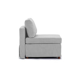 ZUN Modern Fabric Linen Middle Module for Modular Sofa Sectional Sofa Couch Accent Armless Chair, W1439118855