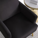 ZUN Reading Armchair Living Room Comfy Accent Chairs, Bedroom Chairs for Office Bedroom with Arm Rest, W1420103696