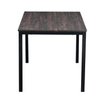 ZUN 55.1'' Dining Table - Walnut color table top with black leg W131472134