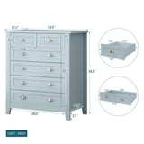 ZUN Drawer Dresser BAR CABINET side cabinet,buffet sideboard,buffet service counter, solid wood W679102749