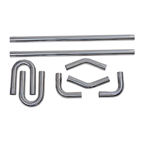 ZUN 8PCS Stainless Steel Piping Kit 63MM 1.2m MT017003 24579050