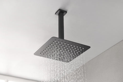 ZUN SHOWER Shower Head With Shower Arm, Ceiling Mount Square Shower Head, Stainless Steel Ceiling W1272120798
