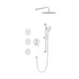 ZUN Shower System with Shower Head, Hand Shower, Slide Bar, Bodysprays, Shower Arm, Hose, Valve Trim, W2287141191