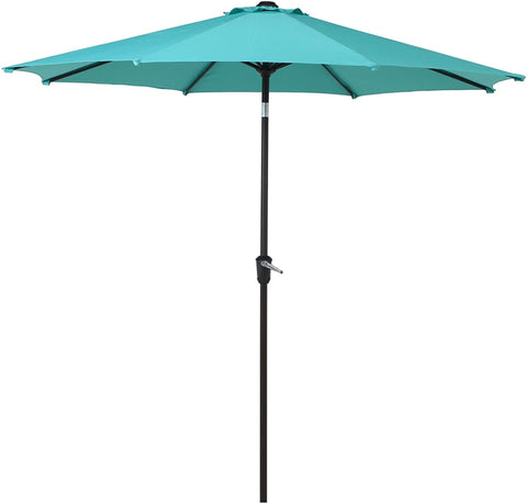 ZUN Patio Outdoor Market Umbrella with Aluminum Auto Tilt and Crank 14439595