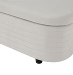 ZUN Multi-functional storage velvet material sofa bench-White velvet 35742538