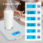 ZUN KOIOS USB Rechargeable Food Scale, 33lb/15Kg Kitchen Scale Digital Weight Grams and oz for Cooking 29956012