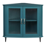 ZUN Corner Cabinet, Corner Night Stand, Free-Standing Storage Shelf Organizer W96570019