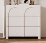 ZUN Modern Style Three-Drawer Chest Sideboard Cabinet Ample Storage Spaces for Living Children's WF303669AAK