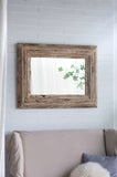 ZUN 30x2x39" Rectangle Wall Accent Mirror with Distressed Wood Frame W2078P154685