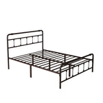 ZUN Queen Size Metal Platform Bed Frame with Victorian Style Wrought Iron-Art Headboard/Footboard W1716132855