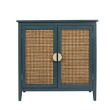 ZUN 2 Door Cabinet,Naturel Rattan,Suitable for bedroom, living room, study W68858067