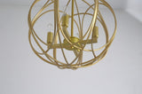 ZUN Modern American spherical chandelier -4 bulbs -E12 lamp holder W1169114542