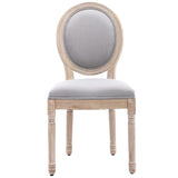 ZUN HengMing Upholstered Fabrice French Dining Chair with rubber legs,Set of 2 W21248041