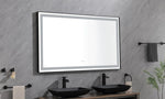 ZUN 84in. W x48 in. H Framed LED Single Bathroom Vanity in Polished Crystal Bathroom Vanity LED W1272105899