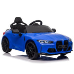 ZUN BMW M4 12v Kids ride on toy car 2.4G W/Parents Remote Control,Three speed adjustable,Power display, W1396128708