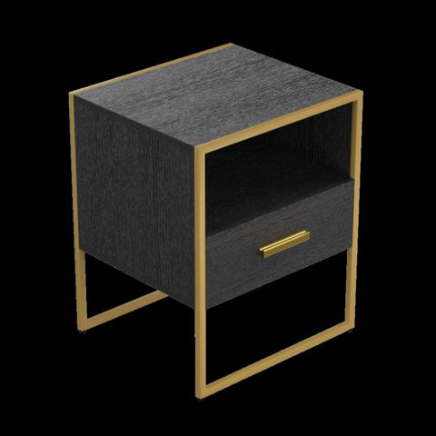 ZUN Update Modern Nightstand with 1Drawers, Suitable for Bedroom/Living Room/Side Table W87654579