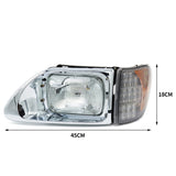 ZUN LEAVAN Headlights with Corner Lamp for International 9200 9400 5900 LH W115582774