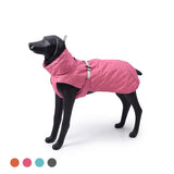 ZUN New Style Dog Winter Jacket with Waterproof Warm Polyester Filling Fabric-（pink ,size 2XL）） 21163141