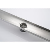 ZUN 28 Inches Linear Shower Drain, Included Hair Strainer and Leveling Feet W2287P149011
