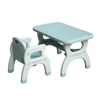 ZUN Premium Kids Learning Desk and Chair Set blue color Ideal for Preschoolers, Home Use, and W509107493