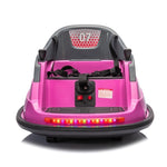 ZUN 12V ride on bumper car for kids,1.5-5 Years Old,Baby Bumping Toy Gifts W/Remote Control, LED Lights, W1396126983
