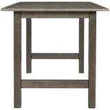 ZUN TOPMAX Farmhouse Wood Dining Table for 4, Kitchen Table for Small Places, Gray WF283727AAE