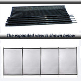 ZUN 48x4 Ft Outdoor Pool Fence With Section Kit,Removable Mesh Barrier,For Inground Pools,Garden And 55832879