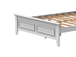 ZUN Modern Country Inspired Solid Wood Bed, Queen Size Bed Frame, Timeless Design & Elegant With W1596102375