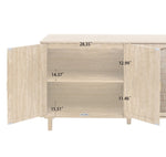 ZUN 4 Door Cabinet, Suitable for Bedroom, Living Room, Study W688134377