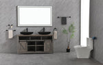 ZUN 96in. W x36 in. H Framed LED Single Bathroom Vanity in Polished Crystal Bathroom Vanity LED W1272125165